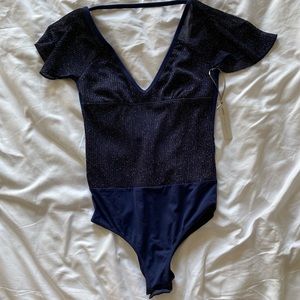 Aerie navy blue bodysuit
